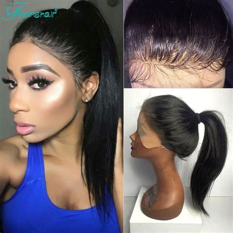 8a Full Lace Human Hair Wigs For Black Women Glueless Lace Front Wig