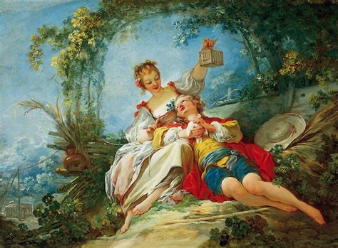 Jean Honore Fragonard The Happy Lovers Romantic Paintings Jean