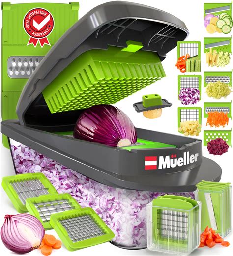 Mueller Pro Series 10 In 1 8 Blade Vegetable Slicer Onion Mincer
