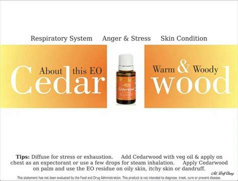 It is relaxing and soothing when used for massage. 33 best images about Cedarwood Young Living on Pinterest ...