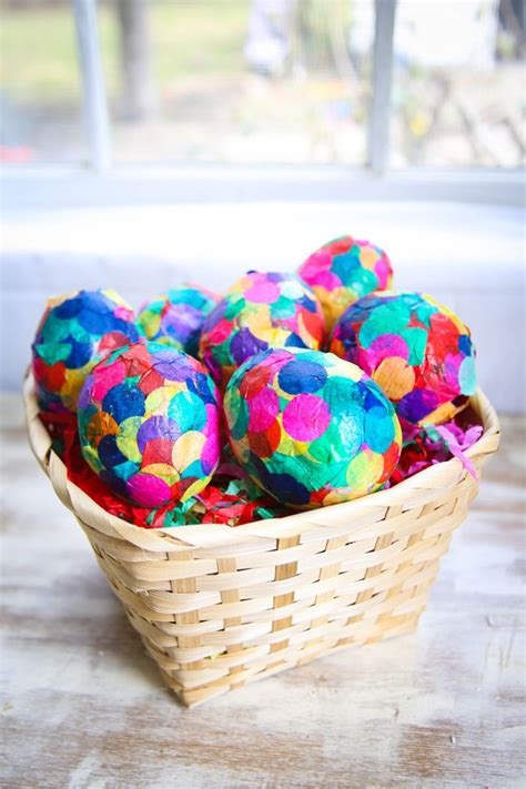 Colorful Confetti Easter Eggs