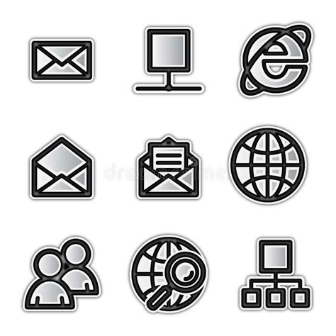 Outline Web Internet Icons Stock Illustrations 163785 Outline Web