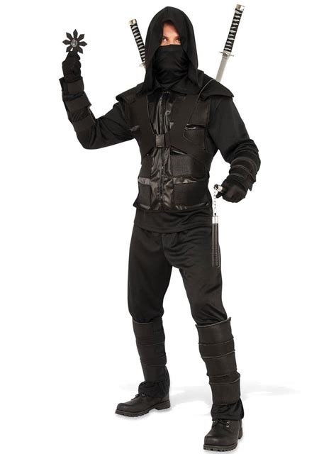 Mens Ninja Costume Black Japanese Ninja Costume For Adults