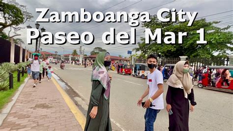 Zamboanga City Walk Paseo Del Mar Zamboanga Walking Tour 12 Youtube
