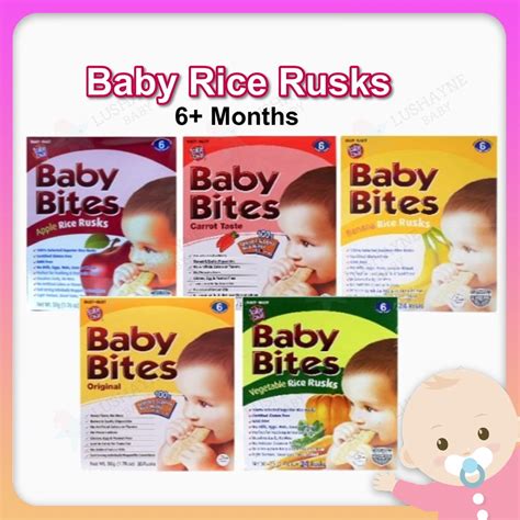 Baby Food Takes One Baby Bites Rice Rusks 24pieces 50g 6 Months