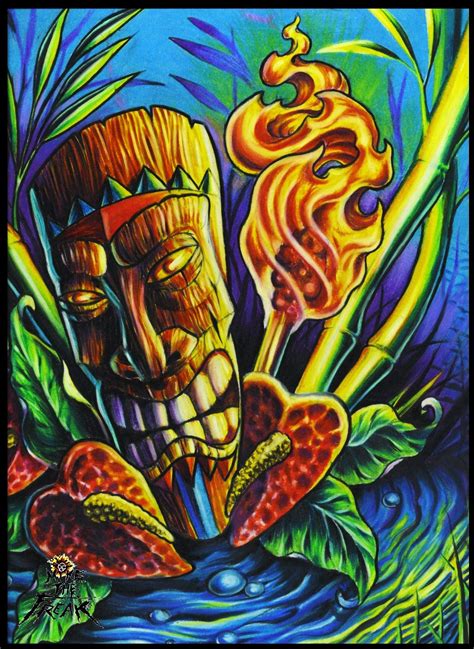 Pinterest Paintings Pin Tiki Art Crazy Paintings On Pinterest Tiki