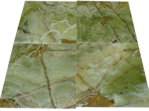18 In X 18 In Dark Green Onyx Solid Polished Finish Flooring Tile
