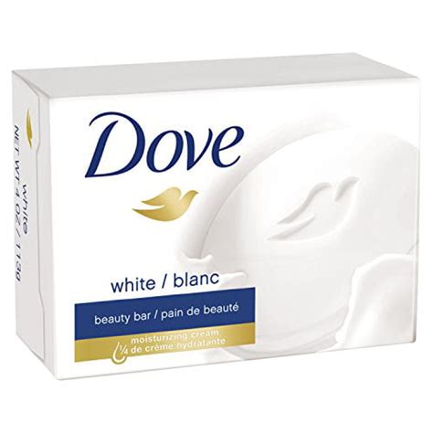 4 Pack Dove White Travel Size Bar Soap With Moisturizing Cream 75g 1