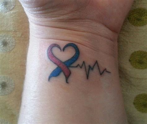 List of awareness ribbons colors and how to wear them. My chd tattoo in honor of my son! | Heart disease tattoo ...