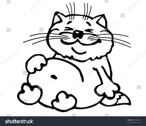 Squirrel cat my brother and i call it squirrel! whenever our cats sit up like this. Funny Fat Cat Vector Stock Vector 28982293 - Shutterstock