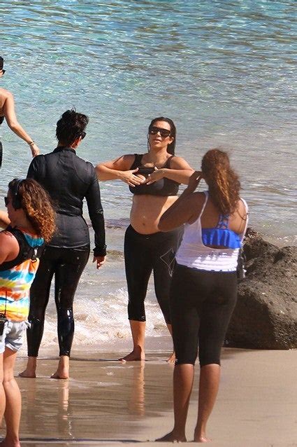 kim kardashian pregnant bikini shoot