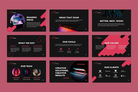 Advertising Agency Powerpoint Presentation Template On Behance In 2020