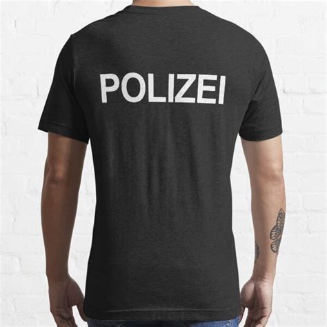 Polizei T Shirt For Sale By Skavold Redbubble Polizei T Shirts