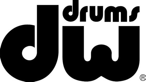 Dw Bass Drum Sticker Black Reverb