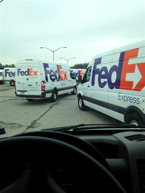 I Thought Seeing A Line Of Fedex Trucks Was Odd. But Then When I Found