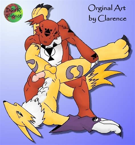 Rule 34 Anthro Buggery Color Digimon Fur Furry Furry Only Guilmon Interspecies Male Male Only