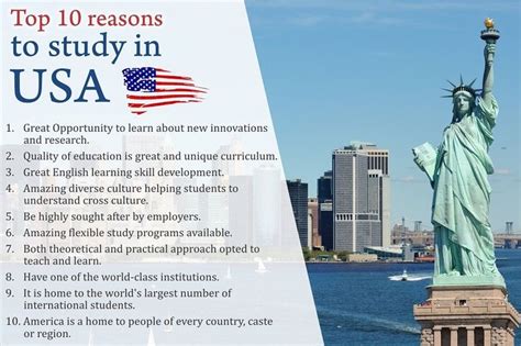 10 Reasons To Study In Usa Study In Usa Study Visa Skills To Learn