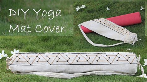 Check out this diy and learn how to keep your yoga mat fresh by using lavender and melaleuca essential oil. DIY Yoga Mat Cover with Strap - 6 easy steps - YouTube