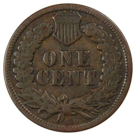 1887 1c Indian Head Cent Penny Us Coin Genuine Ebay