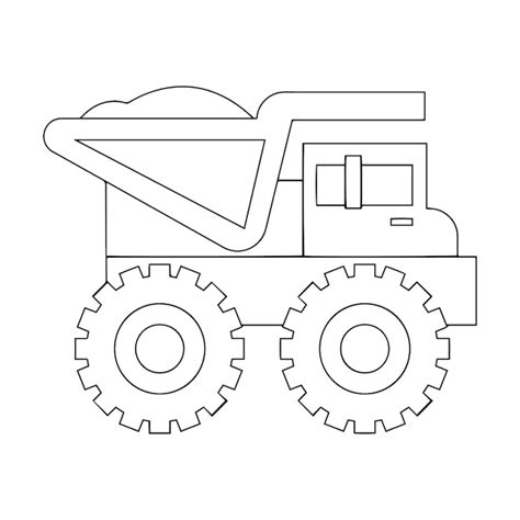 Premium Vector Heavy Vehicles And Machinery Coloring Pages For Kids