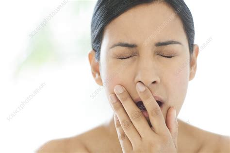 Woman Yawning Stock Image F0111297 Science Photo Library