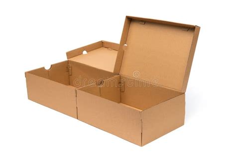 Brown Cardboard Shoes Box With Lid For Shoe Or Sneaker Product P Stock