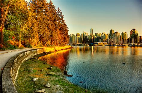 Seawall Vancouver Canada Before Sunset Walking Along Th Flickr