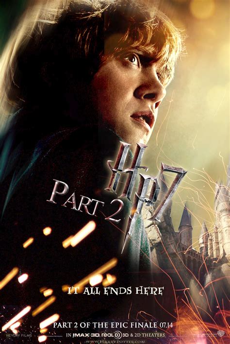 Harry Potter And The Deathly Hallows Part 2 Poster 123 高清原图海报 金海报