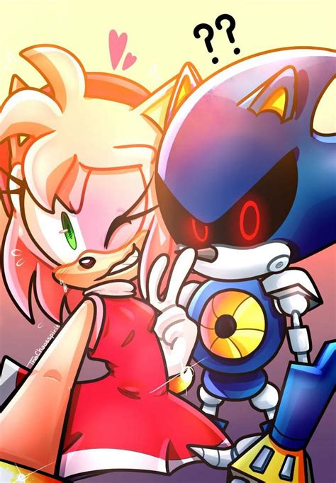 Amy And Metal Sonic The Hedgehog Amino