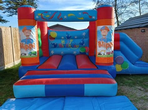 Velcro Themed Castle With Slide Jolly Kids Castles