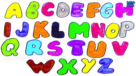 Alphabets Coloring And Drawing Abcdefghijklmnopqrstuvwxyz Alphabet