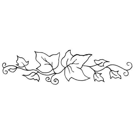 Personal Impressions Ivy Border Rubber Stamp Vine Drawing Ivy Tattoo