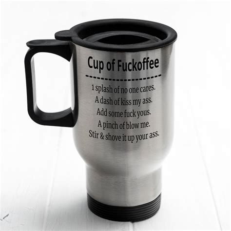 Cup Of Fuckoffee Funny Coffee Mug Funny And Rude T Etsy