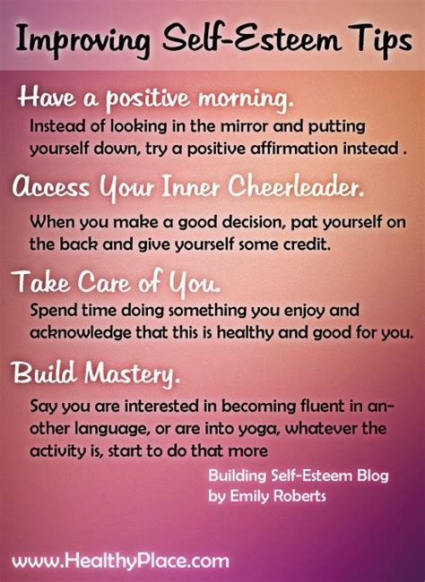 Improving Self Esteem Tips Pictures Photos And Images For Facebook