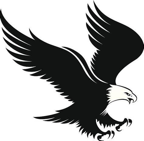 Eagle Landing Silhouette Clip Art At Vector Clip Art Online Images