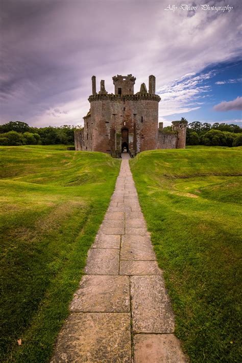 Entrance To The Caerlaverock Castle Dumfries And Galloway Scotland
