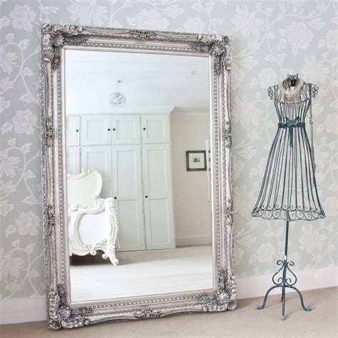 Maybe you would like to learn more about one of these? Grand Silver Full Length Mirror | Shabby chic bedrooms ...