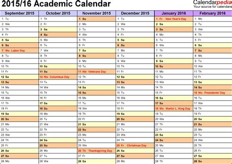 Calendar For Students Printable Qualads