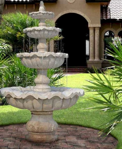 24 Gorgeous Front Yard Garden Landscaping Ideas Water Fountains