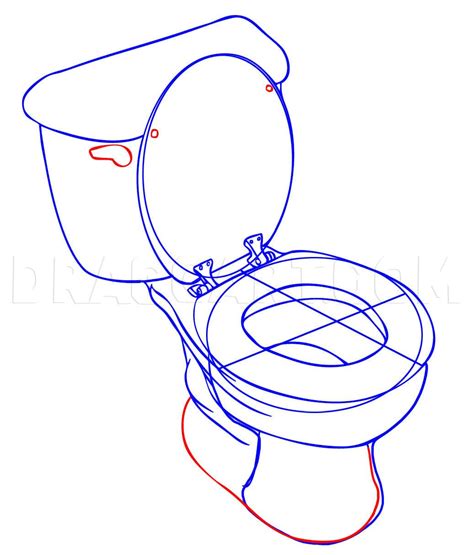 How To Draw A Toilet Step By Step Drawing Guide By Dawn Dragoart