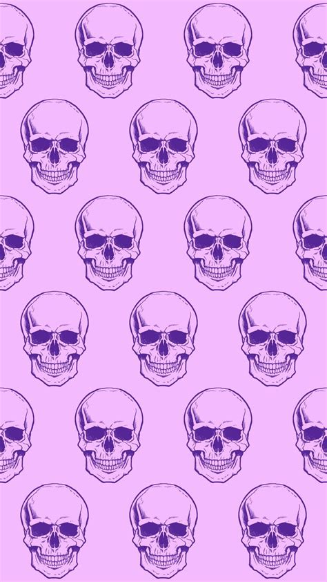 Purple Skull Background In 2021 Skull Background Purple Skull