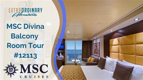 MSC Divina Balcony Room Tour 12113 YouTube