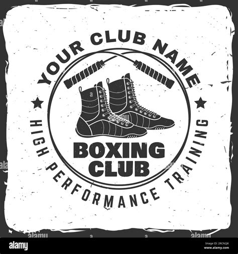 Boxing Club Badge Logo Design Vector Illustration For Boxing Sport
