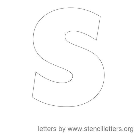 12 Inch Stencil Letter Uppercase S Letter Stencils Large Letter