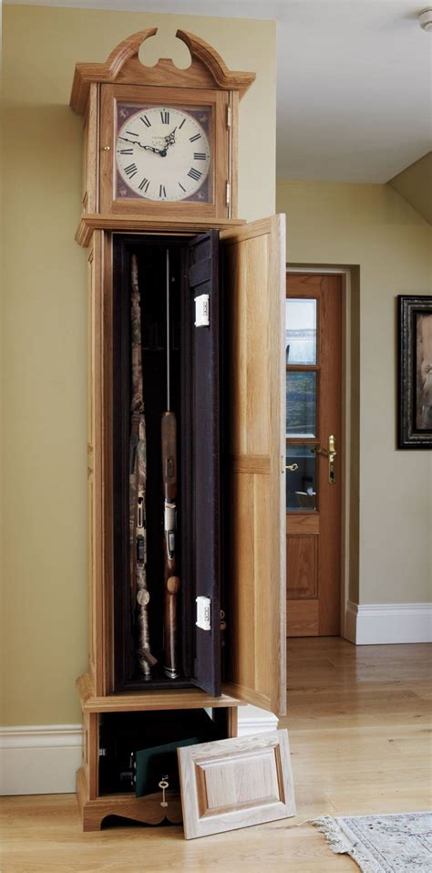With a gun cabinet, your firearm will always be within easy reach, but it will also be locked away, keeping it out of unwanted hands. Grandfather Clock Gun Cabinet | The Bespoke Gun Cabinet ...