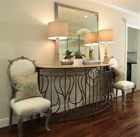 It's high time to thing over how to decorate your indoor and outdoor spaces for winter. Create Impact with Console Tables in the Entry | Artisan ...