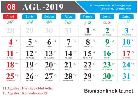 Famous Kalender Agustus 2022 Weton Jawa Ideas Kelompok Belajar