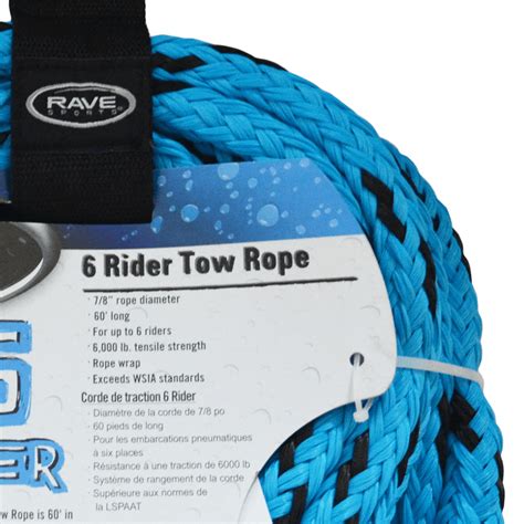 1 Section 6 Rider Tow Rope Rave Sports
