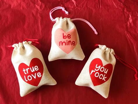 Valentines Day Treat Bags Set Of 3 4x6 Heart Party Favor Etsy