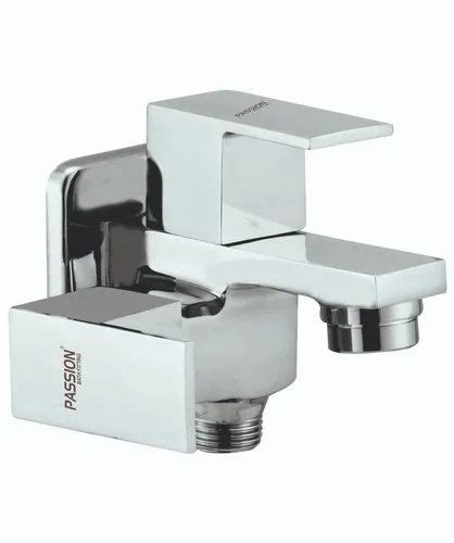 Modern Brass 2 In 1 Bib Cock Square Taps For Bathroom Fitting At Rs 1000piece In Ghaziabad